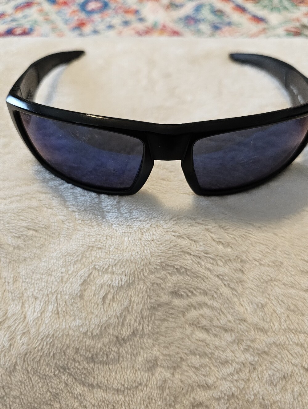 Costa Del Mar Rafael Sunglasses Matte Black Frame Blue Mirror Polarized RFL 01